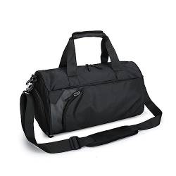 Sporttasche Nass- und Trocken-Sporttasche for Herren, Umhängetasche (Color : Black, Size : 28x52x28cm) von SLEDEZ