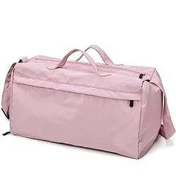Sporttasche Nass- und Trockensport-Schwimmtasche for Damen, Reisetasche (Color : Pink, Size : 46x25cm) von SLEDEZ