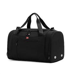 Sporttasche Umhängetasche for Herren, Sporttasche, Sporttasche, großes Fassungsvermögen, Gepäcktasche (Color : Black, Size : 42x23x27cm) von SLEDEZ