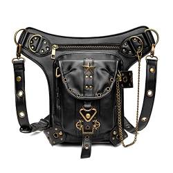 Steampunk-Taillentaschen Retro Damen Tasche Punk Umhängetasche Damen Umhängetasche von SLEDEZ