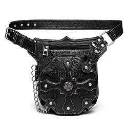 Steampunk-Taillentaschen Steampunk Retro Gürteltasche Herren und Damen Outdoor Umhängetasche Handy Hüfttasche von SLEDEZ