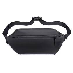 Taillengürteltasche Herren Herren Outdoor Casual Waist Pack Multifunktionale Brusttasche (Color : Black, Size : 15x38x7cm) von SLEDEZ