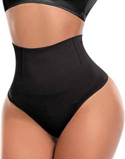 SLIMBELLE Damen Miederslip Bauchweg Mieder String Tanga Seamless Slip für Frauen Mittlere Taille Figurenformend Formslip Nahtlos leicht Miederpants für Sommer von SLIMBELLE