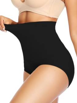 SLIMBELLE Nahtlose Miederslips Damen Bauchweg Hohe Taille Tanga Shapewear Miederhose Figurformende Unterwäsche Shaping Unterhose von SLIMBELLE