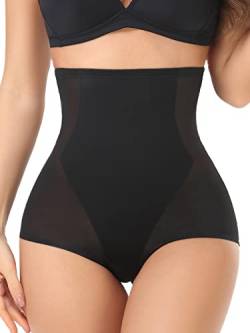 SLIMBELLE Unterwäsche Damen Miederslip mit Bauch Weg Shapewear Stark Formend Miederhose Slip Taillenslip Comfort Shaper Panties Schwarz L von SLIMBELLE