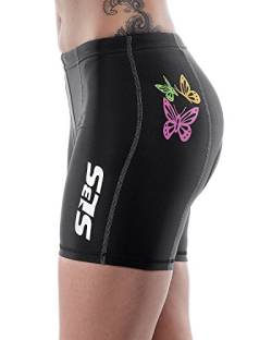 SLS3 Damen 6 Zoll Triathlon Shorts Large Schwarz von SLS3