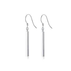 SLUYNZ 925 Sterling Silber 3CM Tropfenohrringe für Frauen Mädchen Minimalismus Bar Ohrringe Baumeln von SLUYNZ