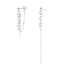 SLUYNZ 925 Sterling Silber Kette baumeln Ohrringe für Frauen Teenager Mädchen Asymmetrische Quastenohrringe von SLUYNZ