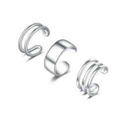 SLUYNZ 925 Sterling Silber Manschetten Ohrringe für Frauen Mädchen Kein Piercing Knorpel Ohrringe Ohrclips Ohrklemme Ohrringe von SLUYNZ