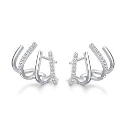 SLUYNZ 925 Sterling Silber Manschetten ohrringe für Frauen Mädchen Ear Cuff Ohrringe Damen Crawler Ohrringe Ohrklemme von SLUYNZ