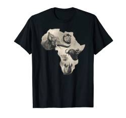 Afrikas ikonische Big Five Safari T-Shirt von SM's Wild for Africa Apparel