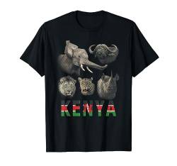 Kenia Big Five Afrika Safari T-Shirt von SM's Wild for Africa Apparel
