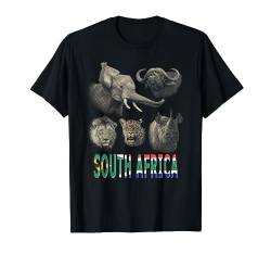 Südafrika Safari Big Five Wildlife Design T-Shirt von SM's Wild for Africa Apparel