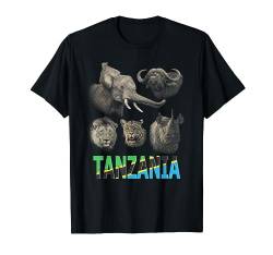 Tansania Big Five Afrika Safari T-Shirt von SM's Wild for Africa Apparel