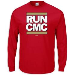 Run CMC T-Shirt für San Francisco Fußballfans (SM-5XL), Rotes Langarmshirt, XL von SMACK APPAREL TALKIN' THE TALK