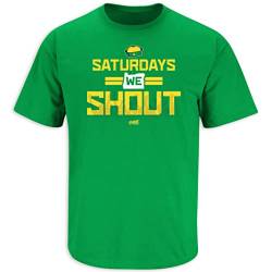 SMACK APPAREL TALKIN' THE TALK Saturdays T-Shirt für College Fans (SM-5XL), Irish Green Short Sleeve, L von SMACK APPAREL TALKIN' THE TALK