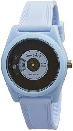 SMARTY VINYL Unisex Armbanduhr Silikon hellblau SW045A03, Gurt von SMARTY