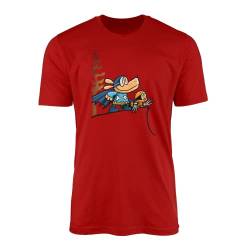 Dogman Brawl of The Wild T-Shirt, Weltbuchtag, 100% gekämmte, ringgesponnene Baumwolle, hohe Maschendichte, extrem bequem, T-Shirt Gr. 5-6 Jahre, Red Prime von SMARTYPANTS