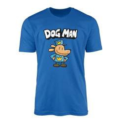 Dogman T-Shirt Top Tee – World Book Day Comedic Graphic Novel Comic Story Book Action Novel Kinder Young Teen Dog Super Hero Schule Geschenke, Blue Prime, 12 - 14 Jahre von SMARTYPANTS