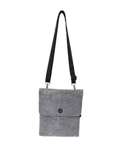 SMATERIA Umhänge-Tasche ESC-Kombi Silber-Grau | italienisches Design | stylish, leicht, robust von SMATERIA