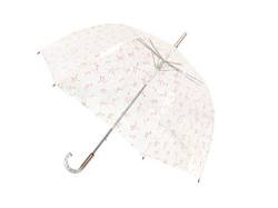 SMARTBULLE Langer Regenschirm Transparent - Glockenform; Solide; Automatische Öffnung; Durchmesser=85cm; Transparenter Griff; Damen Regenschirm; CONSTELLATION. von SMATI