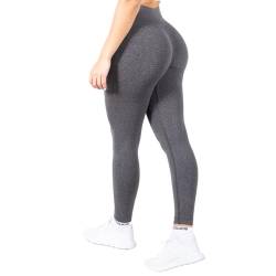SMILODOX Amaze Scrunch Pro Leggings für Damen - High Waist, Push-Up & Anti-Cellulite Funktion, Squatproof Gym Leggings, Schwarz - Perfekt für Sport & Yoga von SMILODOX
