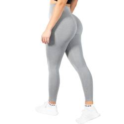 SMILODOX Amaze Scrunch Pro Leggings für Damen - High Waist, Push-Up & Anti-Cellulite Funktion, Squatproof Gym Leggings, Schwarz - Perfekt für Sport & Yoga von SMILODOX