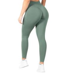 SMILODOX Amaze Scrunch Pro Leggings für Damen - High Waist, Push-Up & Anti-Cellulite Funktion, Squatproof Gym Leggings, Schwarz - Perfekt für Sport & Yoga von SMILODOX