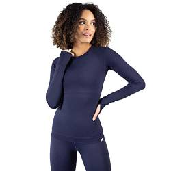 SMILODOX Damen Longsleeve Lorie - Shaped Fit Langarm Oberteil mit Rundhals, Größe:XL, Color:Dunkelblau von SMILODOX