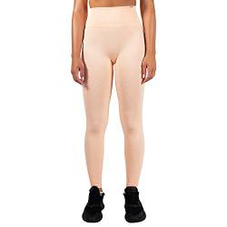 SMILODOX Damen Seamless Leggings Amelie - Lange Hose im Stretch fit mit high Waist Bund, Größe:M, Color:Aprikose von SMILODOX