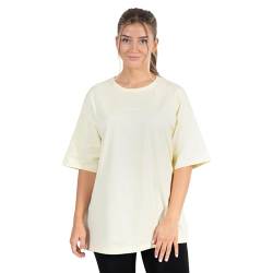 SMILODOX Damen T-Shirt Talia - Oversize Fit Kurzarm mit Rundhals, Größe:S, Color:Gelb von SMILODOX