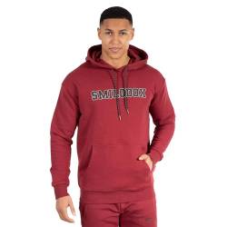 SMILODOX Herren Hoodie Finley - Regular fit Langarm Oberteil mit Kapuze, Größe:S, Color:Bordeaux von SMILODOX