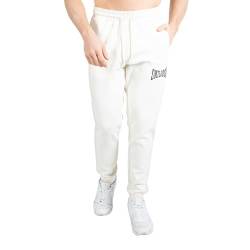 SMILODOX Herren Jogginghose Classic Pro - Slim Fit Lange Hose mit normalem Bund und Tunnelzug, Größe:S, Color:Creme von SMILODOX