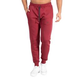 SMILODOX Herren Jogginghose Kendall - Lange Hose im Regular Fit mit normalem Bund und Tunnelzug, Größe:3XL, Color:Bordeaux von SMILODOX