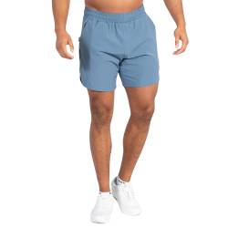 SMILODOX Herren Regular Fit Shorts Emil - Regular Fit Kurze Hose, Größe:3XL, Color:Blau von SMILODOX