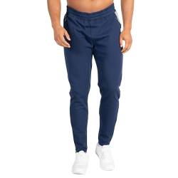SMILODOX Herren Slim Fit Jogginghose Maison - Slim Fit Lange Hose mit normalem Bund, Größe:S, Color:Dunkelblau von SMILODOX