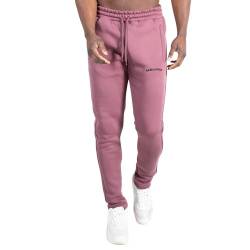 SMILODOX Herren Slim Fit Jogginghose Merrick - Moderne Sweatpants mit Logo - Komfortable Seitentaschen & Einstellbarem Zugband - Ideal Training & Alltag, Größe:M, Color:Violett von SMILODOX