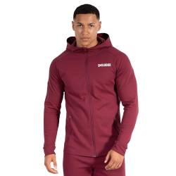 SMILODOX Herren Slim Fit Zip Hoodie Maison - Slim Fit Langarm mit Kapuze, Größe:3XL, Color:Bordeaux von SMILODOX