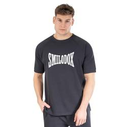 SMILODOX Herren T-Shirt Classic Pro - Oversize Fit Kurzarm Oberteil mit Rundhals, Größe:M, Color:Anthrazit von SMILODOX