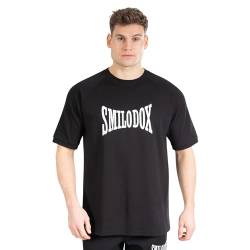 SMILODOX Herren T-Shirt Classic Pro - Oversize Fit Kurzarm Oberteil mit Rundhals, Größe:S, Color:Schwarz von SMILODOX