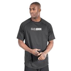 SMILODOX Herren T-Shirt Kenley - Slim Fit Kurzarm Oberteil mit Rundhals, Größe:XL, Color:Schwarz von SMILODOX