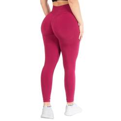 SMILODOX Leggings Slayton Scrunch für Damen - Hochtaillierte Push-Up Sportleggings mit V-Shape Bund und Invisible Scrunch für Perfekte Poform, Blickdicht & Schweißabweisend von SMILODOX