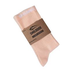 SMILODOX Tennissocken Herren 80% BAUMWOLLE I Hochwertige Material Für Herren in vielen Farben I Perfekt geeignet für Sport, Gym, Fitness & Freizeit I Designed in Hamburg | 43-46, Color,Aprikose von SMILODOX