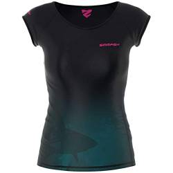 SMMASH Funktionsshirt Damen Kompressionsshirt Sportshirt Kurzarm Atmungsaktiv Second Skin Technologie Fitness Oberteil Outdoor von SMMASH