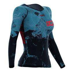 SMMASH Funktionsshirt Damen Kompressionsshirt Sportshirt Langarm Atmungsaktiv Second Skin Technologie Fitness Oberteil Outdoor von SMMASH