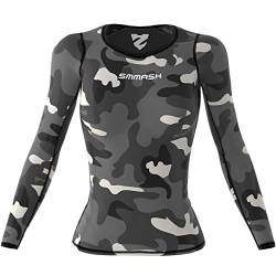 SMMASH Funktionsshirt Damen Kompressionsshirt Sportshirt Langarm Atmungsaktiv Second Skin Technologie Fitness Oberteil Outdoor von SMMASH