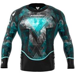 SMMASH Galaxy Funktionsshirt Herren Langarm Kompressions, Trainingshirt Herren Compression Langarmshirt, Sport Longsleeve, Sportoberteile für Fitness, Crossfit, Hergestellt in der EU (M) von SMMASH