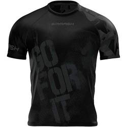 SMMASH Invisible Sport Herren Kurze Lose Trainingsshirt, Universelle Ganzjährige Sportshirt, Tshirt Atmungsaktiv und Leicht für Crossfit, Ocr, Laufshirt, Hergestellt in der EU (L) von SMMASH