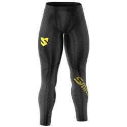 SMMASH Kompressionshose Herren Laufhose Lang Leggings Sportleggings Für Männer Atmungsaktiv Second Skin Technologie Running Hose von SMMASH