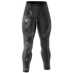 SMMASH Kompressionshose Herren Laufhose Lang Leggings Sportleggings Für Männer Atmungsaktiv Second Skin Technologie Running Hose von SMMASH